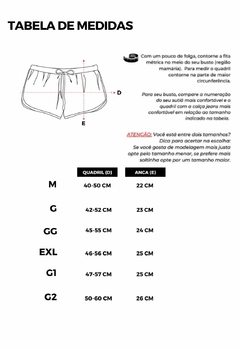 Calcinha Short Biquíni (M, G e GG) (Plus Size EXL, G1 e G2) - comprar online