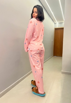 Pijama Americano Feminino Longo Conforto e Estilo para Suas Noites - Multmix