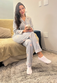 Imagem do Pijama Americano Feminino Longo Conforto e Estilo para Suas Noites