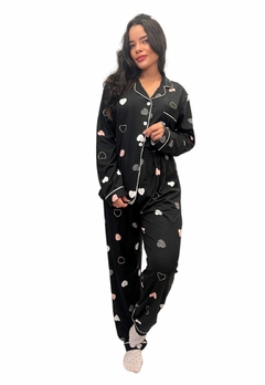 Pijama Americano Feminino Longo Conforto e Estilo para Suas Noites - Multmix