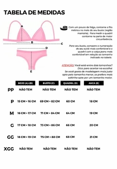Conjunto Lingerie Feminina Sutiã com Bojo e Calcinha Rendada - comprar online