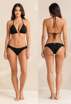 Biquíni Feminino Cortininha Com Bojo e Calcinha Bombom Canelado - comprar online