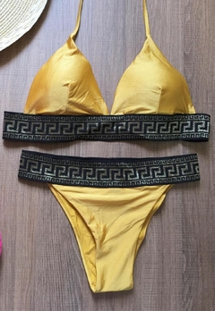 Imagem do Biquíni Feminino Aviador Detalhes Em Dourado Calcinha Super Fashion