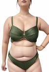 Biquíni Feminino Plus Size Canelado Aro Sem Bojo Calcinha BomBom Fio Duplo