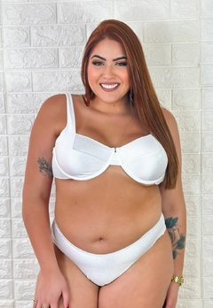 Biquíni Feminino Plus Size Aro Sem Bojo Calcinha Asa Delta e Fio Duplo Canelado - comprar online