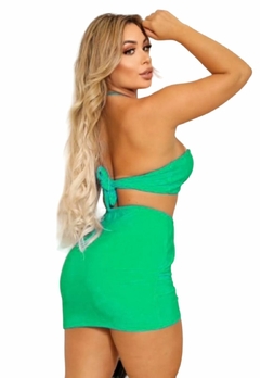 Imagem do Conjunto Feminino Top com bojo e Saia Curta !