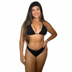 Biquíni Feminino Texturizado Cortininha Asa Delta Fio Dental