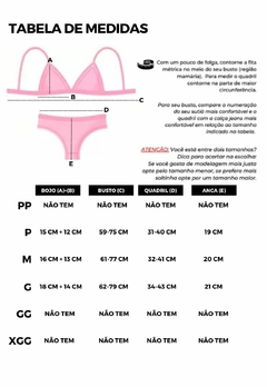 Biquíni Feminino Aro Invertido Sem Bojo Calcinha Fio Duplo e Tira Lateral Canelado - loja online