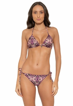 Biquíni Feminino Cortininha Calcinha Amarra lateral e Empina Bumbum - comprar online