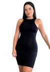 Vestido Curto Texturizado Regatinha Elegância e Conforto