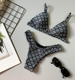 Biquíni Feminino Aviador Com Bojo Estampado com Calcinha Asa Delta na internet