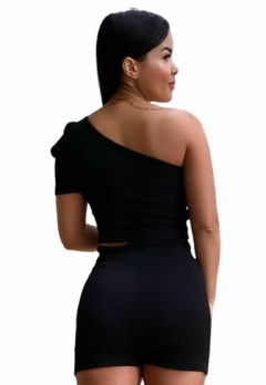 Conjunto Feminino Mula Manca uma Manga Sem Bojo Short Saia na internet
