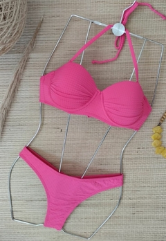 Biquíni Meia Taça Com Bojo Alça Removível Calcinha Empinar Bumbum - loja online