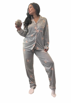 Pijama Americano Feminino Longo Conforto e Estilo para Suas Noites - loja online
