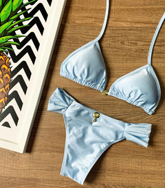 Biquíni Feminino Cortininha Liso Com Bojo, Calcinha BomBom - comprar online