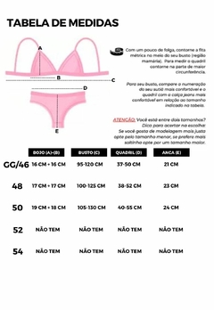 Biquíni Feminino Plus Size de Aro Sem Bojo Com Calcinha BomBom e Fio Duplo Canelado - comprar online