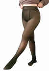 Meia Calça Térmica Forrada Peluciada Translúcida De Lã Quente Feminina Para Inverno Plus Size