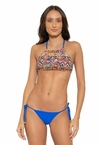 Biquíni Feminino Cropped Com Calcinha Levanta Bumbum, e Amarra lateral