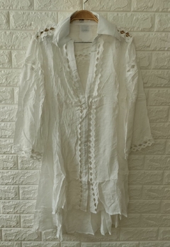 Saida De Praia Estilo Chemise - comprar online