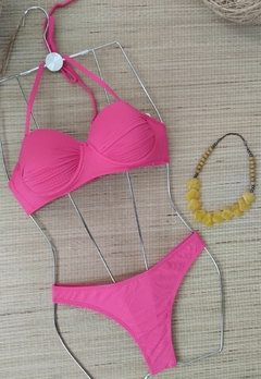 Biquíni Meia Taça Com Bojo Alça Removível Calcinha Empinar Bumbum - Multmix