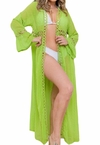 Saida De Praia Manga Longa Estilo Vestidos