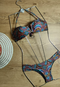 Biquíni Feminino Étnico Aro V Com Bojo Com Calcinha BomBom - Multmix