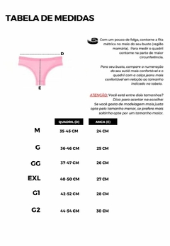 Calcinha de Biquíni Cintura Alta Fio Duplo Normal/Plus Size - comprar online