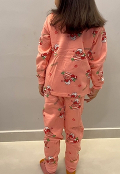 Pijama Infantil Juvenil Forrado Blusa e Calça Moletinho - comprar online