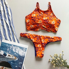 Biquíni Feminino Cropped Com Bojo Com Calcinha Dupla Face - loja online
