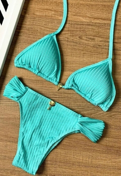 Biquíni Feminino Cortininha Com Bojo e Calcinha Bombom Canelado na internet