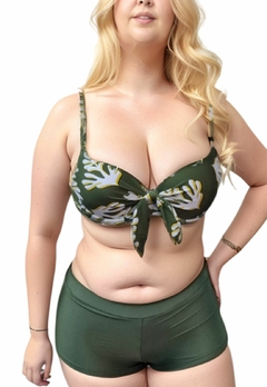 Biquíni Feminino Plus Size Com Bojo Alça Regulável e Calcinha Shortinho - loja online