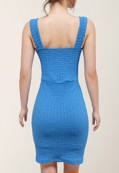 Vestido Feminino Texturizado Short Saia - Multmix