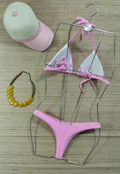 Biquíni Feminino Texturizado Cortininha Asa Delta Fio Dental - loja online