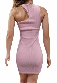 Vestido Feminino Cropped no pescoço Canelado Sem bojo - comprar online