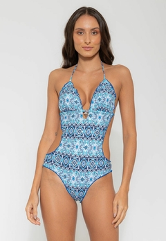 Maiô Feminino Engana Mamãe Com Bojo Estampado e Calcinha Empina Bumbum - comprar online