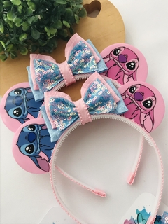 TIARA ORELHINHAS - STITCH E ANGEL - comprar online