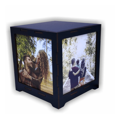 Luminária Criativa Personalizada Com 4 Imagens A Sua Escolha