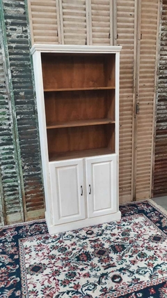 BIBLIOTECA CON GUARDADO DE PINO - comprar online