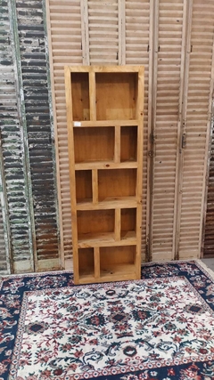 BIBLIOTECA ASIA DE PINO 60 X 25 X 180 CM