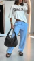 Calça Lia azul - Closet Abranches