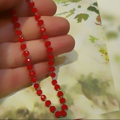Pulsera cristal de roca roja en internet