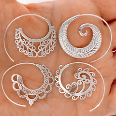 Argollas espiral hindú