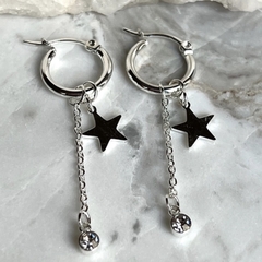 Argollita Estrella Cristal