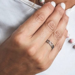 Anillo Acero Corazones en internet