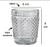 Copo de vidro bico de jaca 100ml