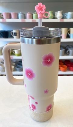 VASO QUENCHER FLOREADO CON ACCESORIO - comprar online