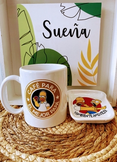 TAZA PAPÁ HOMERO + TOSTADITA (sin elección) - LIMA LIMON