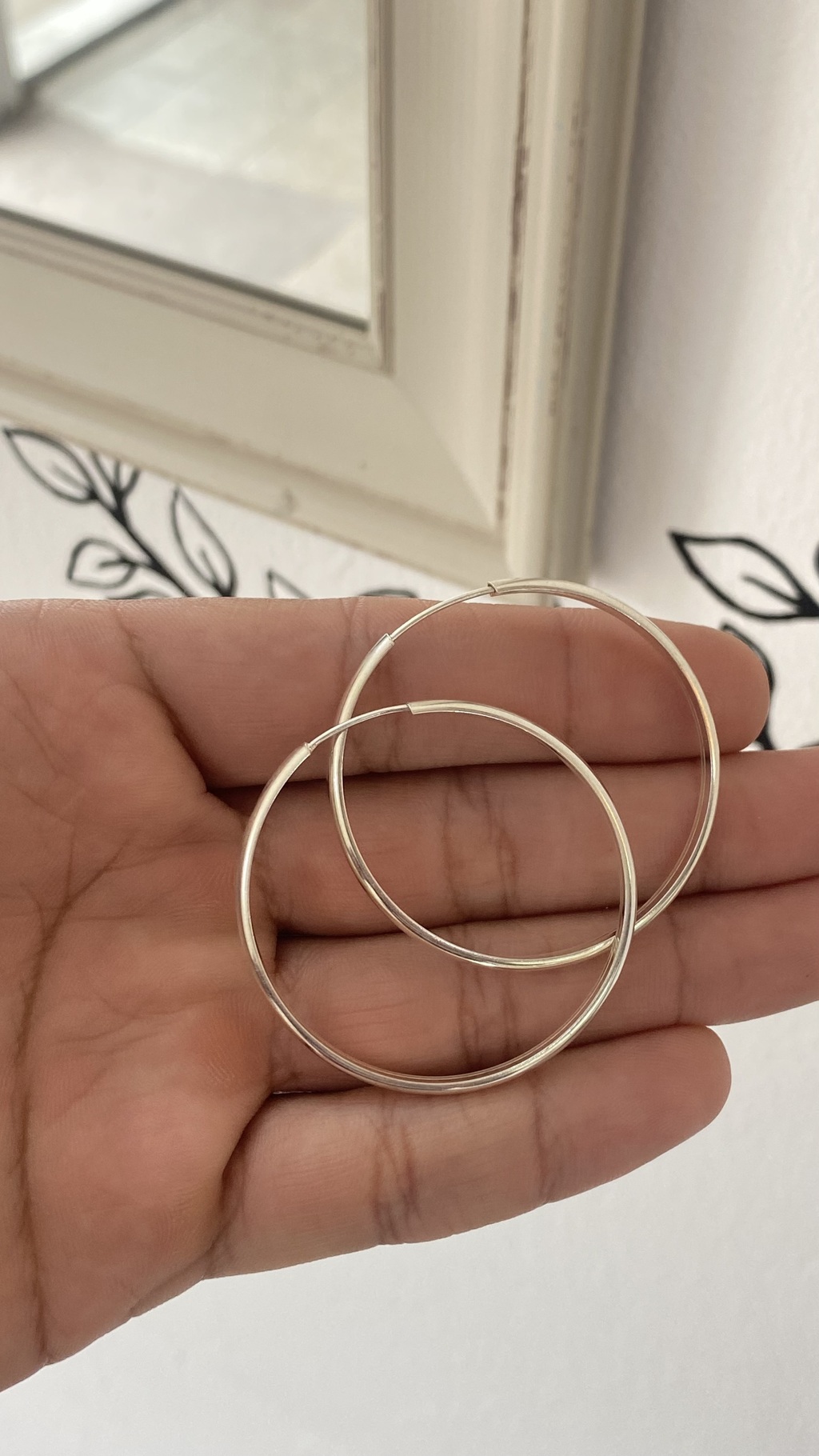 Aros plata 925 | argolla bombe 40mm