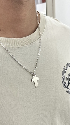 CADENA PLATA 925 | CRUZ CHATA MEDIANA - comprar online