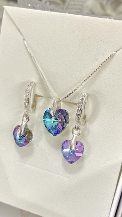 CONJUNTO PLATA 925 | HUGGIES SW LILA en internet